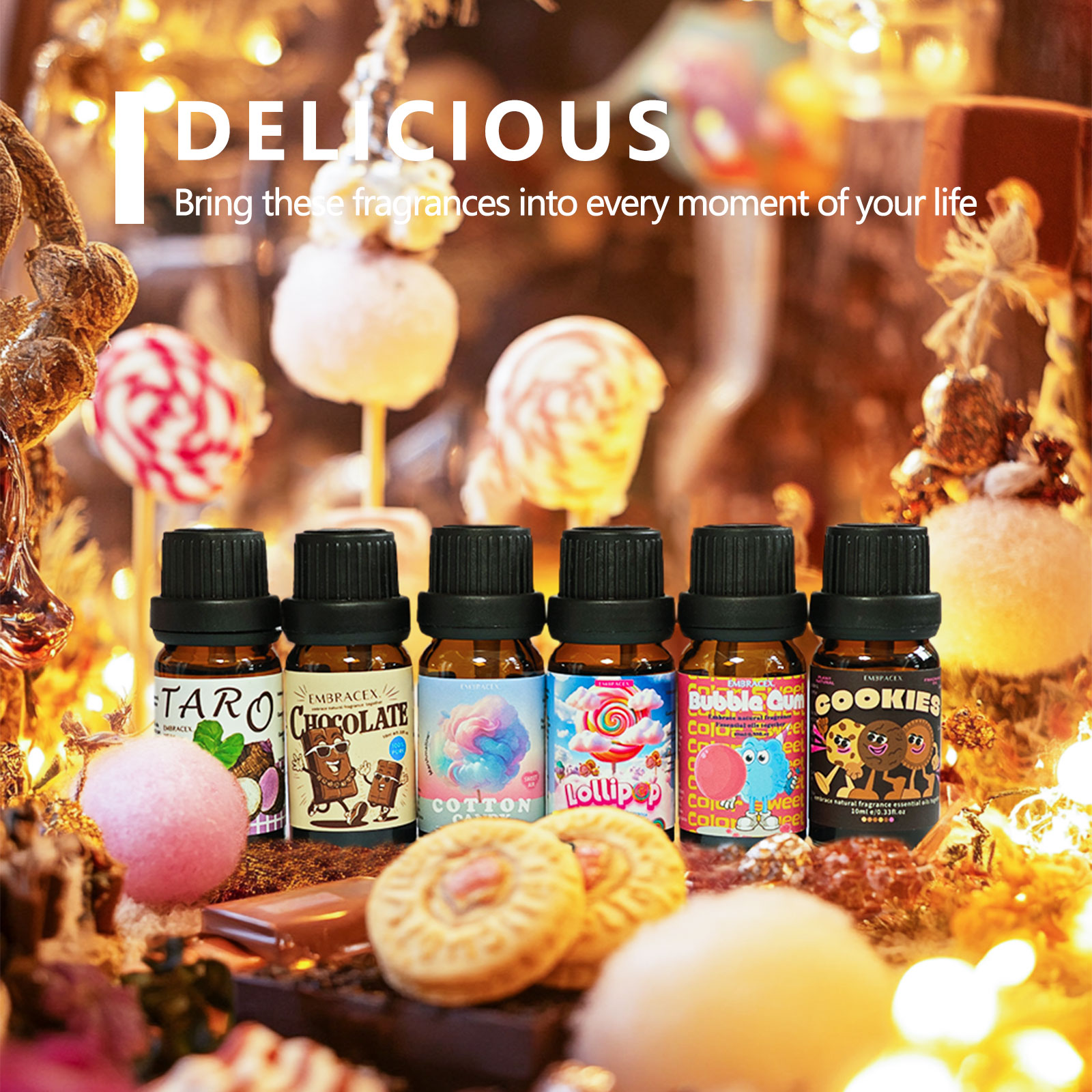 6 szt./1 zestaw Pysznych Olejk – Home Fragrance Gift recenzja i cena